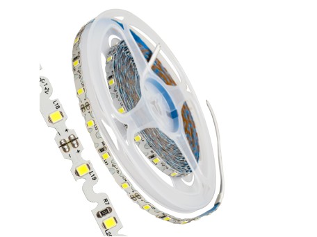 GLOBOSTAR® ZIGZAG 70040 Ταινία LED 6W/m 660lm/m 120° DC 12V IP20 60 x SMD2835 Chip/m Ψυχρό Λευκό 6000K Dimmable - Sanan SMD Chip - Μ500 x Π0.6 x Υ0.1cm - Ρολό 5 Μέτρων - 5 Χρόνια Εγγύηση