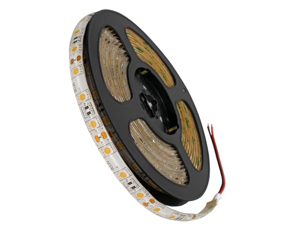 GLOBOSTAR® LUMAR 70122 Ταινία LED 14.4W/m 1296lm/m 120° DC 12V Αδιάβροχη IP65 60 x SMD5050 Chip/m Θερμό Λευκό 2700K Dimmable - Sanan SMD Chip - Μ500 x Π1 x Υ0.2cm - Ρολό 5 Μέτρων - 5 Χρόνια Εγγύηση