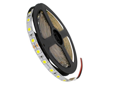 GLOBOSTAR® LUMAR 70220 Ταινία LED 14.4W/m 1440lm/m 120° DC 24V IP20 60 x SMD5050 Chip/m Ψυχρό Λευκό 6000K Dimmable - Sanan SMD Chip - Μ500 x Π1 x Υ0.2cm - Ρολό 5 Μέτρων - 5 Χρόνια Εγγύηση