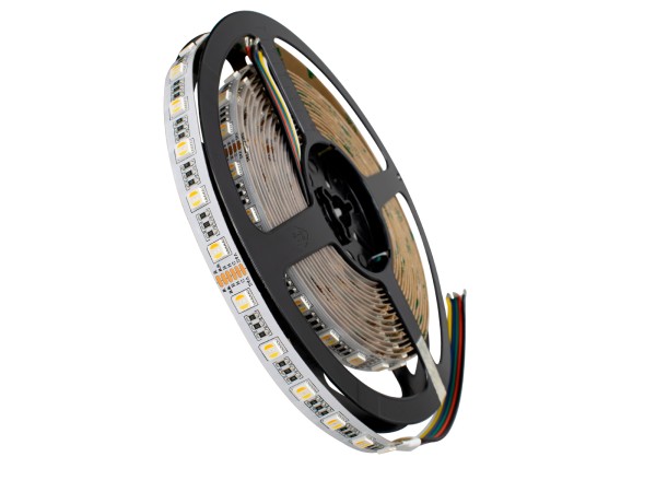 GLOBOSTAR® PRISMA 70265 Ταινία LED 20.4W/m 2040lm/m 120° DC 24V IP20 60 x SMD5050 Chip/m Πολύχρωμο RGBW+WW Dimmable - Sanan SMD Chip - Μ500 x Π1 x Υ0.2cm - Ρολό 5 Μέτρων - 5 Χρόνια Εγγύηση