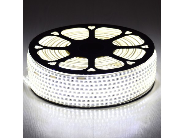 GLOBOSTAR® EPISLIM 70500 Ταινία LED 12W/m 1200lm/m 120° DC 220-240V Αδιάβροχη IP65 96 x SMD2835 Chip/m Ψυχρό Λευκό 6000K Dimmable - Epistar SMD Chip - Μ100 x Π1 x Υ0.5cm - 3 Χρόνια Εγγύηση