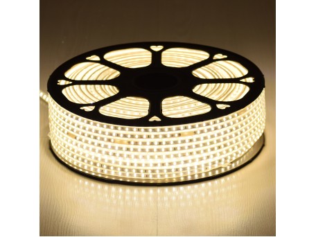 GLOBOSTAR® EPISLIM 70502 Ταινία LED 12W/m 1080lm/m 120° DC 220-240V Αδιάβροχη IP65 96 x SMD2835 Chip/m Θερμό Λευκό 2700K Dimmable - Epistar SMD Chip - Μ100 x Π1 x Υ0.5cm - 3 Χρόνια Εγγύηση