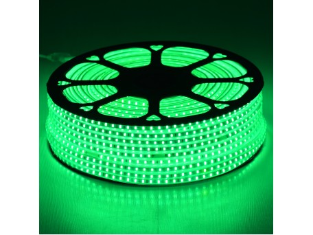 GLOBOSTAR® EPISLIM 70505 Ταινία LED 12W/m 780lm/m 120° DC 220-240V Αδιάβροχη IP65 96 x SMD2835 Chip/m Πράσινο Dimmable - Epistar SMD Chip - Μ100 x Π1 x Υ0.5cm - 3 Χρόνια Εγγύηση
