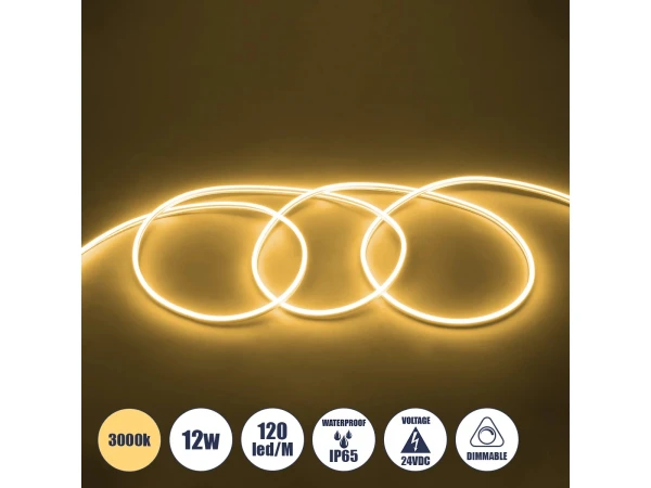 GLOBOSTAR® NEOVALE 70572 Ταινία Neon Flex LED 12W/m 840lm/m 120° DC 220-240V Αδιάβροχο IP65 120 x SMD2835 Chip/m Θερμό Λευκό 3000K Dimmable - Sanan SMD Chip - Μ100 x Π0.8 x Υ1.6cm - 3 Χρόνια Εγγύηση GLOBOSTAR® NEOVALE 70572 Ταινία Neon Flex LED 12W/m 840lm/m 120° DC 220-240V Αδιάβροχο IP65 120 x SMD2835 Chip/m Θερμό Λευκό 3000K Dimmable - Sanan SMD Chip - Μ100 x Π0.8 x Υ1.6cm - 3 Χρόνια Εγγύηση