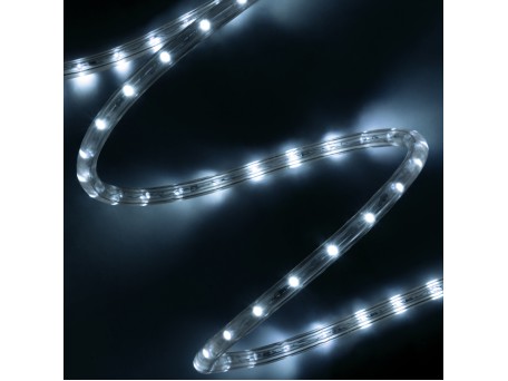 GLOBOSTAR® LIGHTUBE 70600 Φωτοσωλήνας LED 3.9W/m 195lm/m 360° DC 220-240V Αδιάβροχο IP65 36 x Diode Chip/m Ψυχρό Λευκό 6000K Dimmable - Μ100 x Π1.2 x Υ1.2cm - 2 Χρόνια Εγγύηση