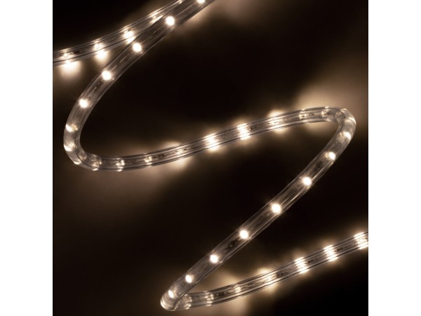 GLOBOSTAR® LIGHTUBE 70601 Φωτοσωλήνας LED 3.9W/m 176lm/m 360° DC 220-240V Αδιάβροχο IP65 36 x Diode Chip/m Φυσικό Λευκό 4500K Dimmable - Μ100 x Π1.2 x Υ1.2cm - 2 Χρόνια Εγγύηση