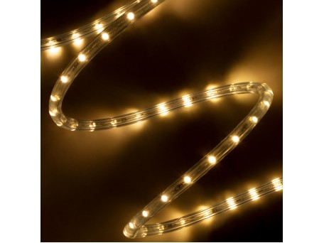GLOBOSTAR® LIGHTUBE 70602 Φωτοσωλήνας LED 3.9W/m 156lm/m 360° DC 220-240V Αδιάβροχο IP65 36 x Diode Chip/m Θερμό Λευκό 2700K Dimmable - Μ100 x Π1.2 x Υ1.2cm - 2 Χρόνια Εγγύηση