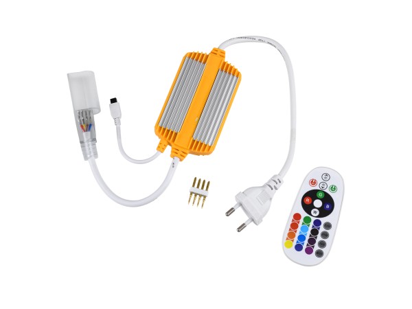 GloboStar® 70625 RGB Controller με Ασύρματο Χειριστήριο IR - Μεταλλάκτης Τροφοδοσίας AC/DC 230V Αδιάβροχος IP65 για OVALE 120° Degree Neon Flex LED RGB 4 Pin Max 1500W - Έως 100 Μέτρα GloboStar® 70625 RGB Controller με Ασύρματο Χειριστήριο IR - Μεταλλάκτης Τροφοδοσίας AC/DC 230V Αδιάβροχος IP65 για OVALE 120° Degree Neon Flex LED RGB 4 Pin Max 1500W - Έως 100 Μέτρα