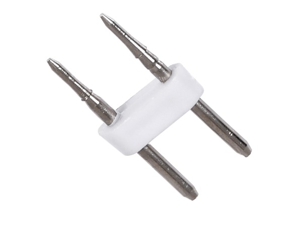 GloboStar® 70630 Σύνδεσμος Καρφάκι για TUBE 360°  & OVALE 120° Neon Flex LED DC 24V & DC 230V 2 Pin
