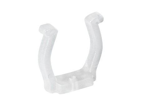 GloboStar® 70643 Πλαστική PVC Βάση Στήριξης για Όλες τις Πολύχρωμες RGB TUBE Neonflex 360° DC 24V & DC 230V IP68 - Μ2.5 x Π1.1 x Υ2.5cm