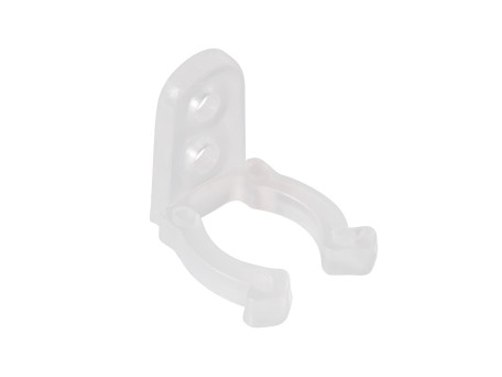 GloboStar® 70664 Πλαστική PVC Βάση Στήριξης για Μονόχρωμο Φωτοσωλήνα LED 360° Degree DC 230V 2 Pin Αδιάβροχος IP68