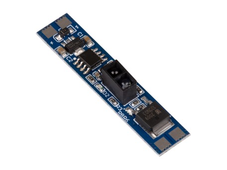 GLOBOSTAR® SENSORA 70698 Ανιχνευτής / Αισθητήρας Κίνησης Χεριού Ειδικός για Προφίλ Αλουμινίου DC 5-24V 6A 144W Max IP20 - Μ4.9 x Π1 x Υ0.7cm - 2 Χρόνια Εγγύηση