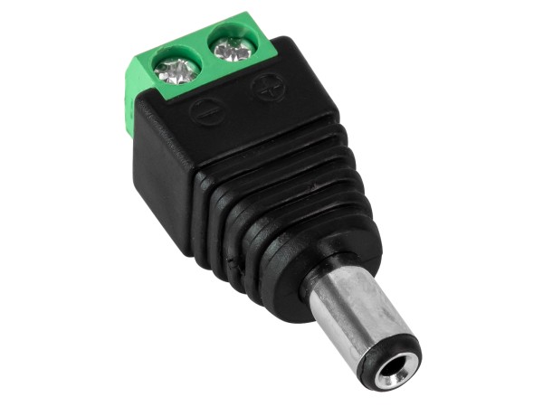 GLOBOSTAR® STRIPDC 70702 Ταχυσύνδεσμος DC Jack 5.5x2.1mm Αρσενικός σε Κλέμα IP20 - Μαύρο - Μ3.7 x Π1.4 x Υ1.2cm GLOBOSTAR® STRIPDC 70702 Ταχυσύνδεσμος DC Jack 5.5x2.1mm Αρσενικός σε Κλέμα IP20 - Μαύρο - Μ3.7 x Π1.4 x Υ1.2cm