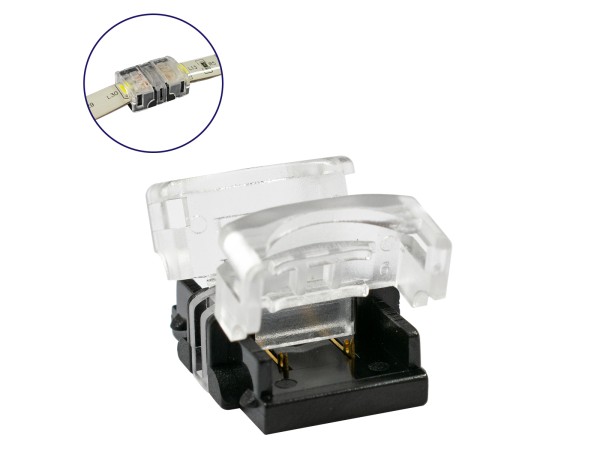 GloboStar® 70719 Αδιάβροχος Ταχυσύνδεσμος Ένωσης IP65 - Strip To Strip Connector για Ένωση 2 x Μονόχρωμες Αδιάβροχες Ταινίες LED Πλάτους 10mm