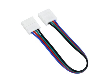GLOBOSTAR® STRIPCON 70733 Ταχυσύνδεσμος για RGB Ταινία LED 10mm σε 10mm Σύνδεσμο IP20 - Λευκό - Μ18 x Π1.5 x Υ0.5cm