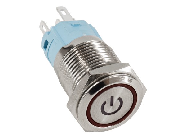 GloboStar® 70781 LED Φωτιζόμενος Διακόπτης Χωνευτός - Μπουτόν On/Off Ανοξείδωτος DC 12V με Angel Eye Αδιάβροχο Φ18mm IP67 Κόκκινο GloboStar® 70781 LED Φωτιζόμενος Διακόπτης Χωνευτός - Μπουτόν On/Off Ανοξείδωτος DC 12V με Angel Eye Αδιάβροχο Φ18mm IP67 Κόκκινο