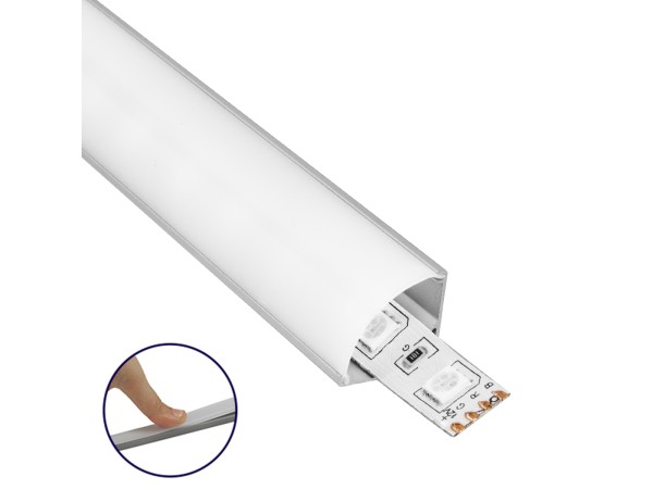 GLOBOSTAR® ALP-CORNER LINEO 70815-3M Επιφανειακό Γωνιακό Προφίλ Αλουμινίου με Λευκό Γαλακτερό Πατητό Κάλυμμα για Ταινίες LED IP20 - Ασημί & Λευκό - Μ300 x Π1.6 x Υ1.6cm - Πακέτο 5 Τεμαχίων GLOBOSTAR® ALP-CORNER LINEO 70815-3M Επιφανειακό Γωνιακό Προφίλ Αλουμινίου με Λευκό Γαλακτερό Πατητό Κάλυμμα για Ταινίες LED IP20 - Ασημί & Λευκό - Μ300 x Π1.6 x Υ1.6cm - Πακέτο 5 Τεμαχίων
