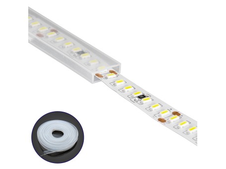 GloboStar® 70900 Αδιάβροχο IP68 Κανάλι Σιλικόνης 10mm για Ταινίες LED 8mm
