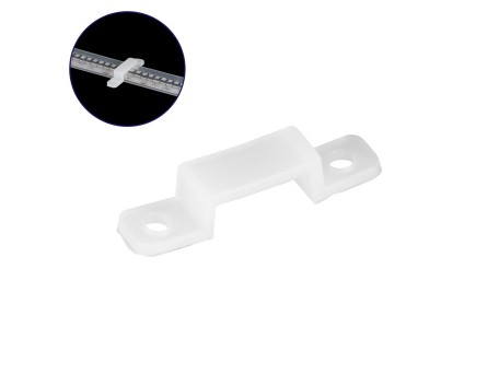 GloboStar® 70901 Στήριγμα για Αδιάβροχο IP68 Κανάλι Σιλικόνης 10mm για Ταινίες LED 8mm