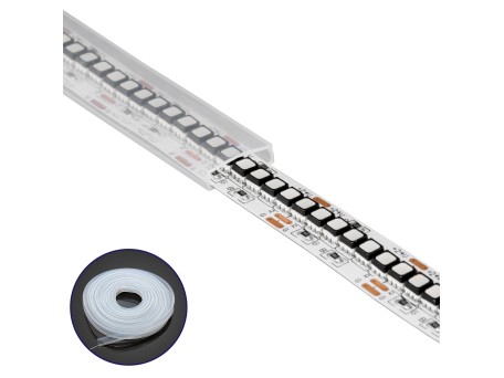 GloboStar® 70906 Αδιάβροχο IP68 Κανάλι Σιλικόνης 14mm για Ταινίες LED 12mm