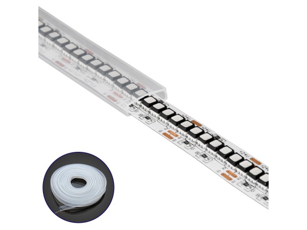 GloboStar® 70906 Αδιάβροχο IP68 Κανάλι Σιλικόνης 14mm για Ταινίες LED 12mm