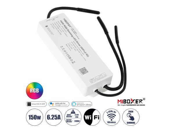 GloboStar® 71442 WP3-P150V24 Mi-BOXER DC Smart Wifi & RF 2.4Ghz Power Supply Τροφοδοτικό SELV & Controller / Dimmer All in One 3 Καναλιών AC100-240V σε DC 24V 3 x 2.1A 50W - Max 6.25A 150W - Αδιάβροχο IP67 RGB Μ22.5 x Π7.3 x Υ3.5cm - 5 Years Warranty GloboStar® 71442 WP3-P150V24 Mi-BOXER DC Smart Wifi & RF 2.4Ghz Power Supply Τροφοδοτικό SELV & Controller / Dimmer All in One 3 Καναλιών AC100-240V σε DC 24V 3 x 2.1A 50W - Max 6.25A 150W - Αδιάβροχο IP67 RGB Μ22.5 x Π7.3 x Υ3.5cm - 5 Years Warranty