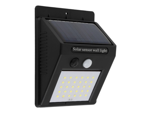 GLOBOSTAR® VELION 71500 Προβολέας με Ανιχνευτή PIR / Αισθητήρα Κίνησης LED 10W 500lm 120° DC 5V με Φωτοβολταϊκό Panel 5V 0.3W & Επαναφορτιζόμενη Μπαταρία Li-ion 3.2V 1200mAh Αδιάβροχο IP65 Ψυχρό Λευκό 6000K - Sanan SMD Chip - Μαύρο - Μ9.6 x Π4.8 x Υ12.4cm