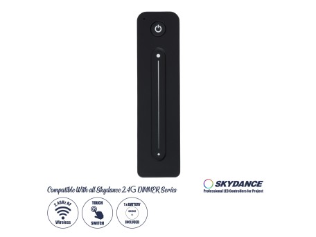 GLOBOSTAR® SKYDANCE-R11 71572 Ασύρματο Χειριστήριο Αφής 1 Ζώνης DC 3V(1 x CR2032) IP20 - RF 2.4GHz - Μ14 x Π3.5 x Υ1.1cm - 3 Χρόνια Εγγύηση
