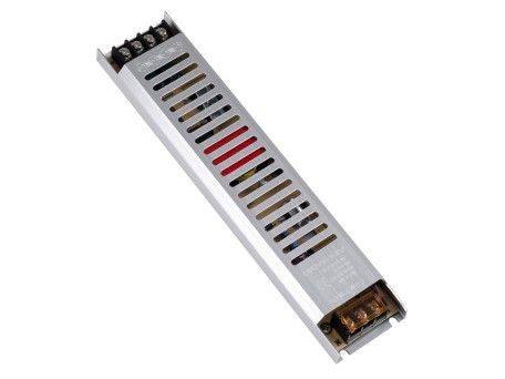 GloboStar® 73027 Μεταλλικό Τροφοδοτικό PELV Ultra Slim για Προϊόντα LED 150W 12.5A - AC 220-240V σε DC 12V - IP20 L25.2 x W5.4 x H2.1cm - 3 Χρόνια Εγγύηση