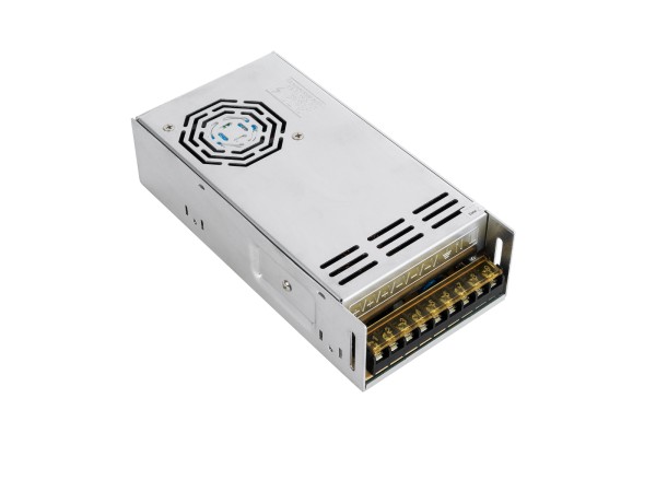 GloboStar® 73037 Μεταλλικό Τροφοδοτικό PELV για Προϊόντα LED 400W 33.3A - AC 220-240V σε DC 12V - IP20 - Μ20 x Π10 x Υ5cm - 3 Χρόνια Εγγύηση