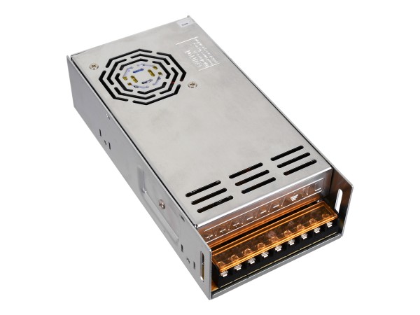 GLOBOSTAR® LUMIVOLT 73046 Τροφοδοτικό/Μετασχηματιστής PELV 400W 16.6A DC 24V IP20 - AC 220-240V σε DC 24V / Ρυθμιζόμενo από DC 22.5V έως DC 25.5V - Μ20 x Π10 x Υ5cm - 3 Χρόνια Εγγύηση