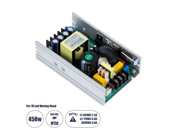GloboStar® 73076 Μεταλλικό Τροφοδοτικό PELV για Ρομποτική Κεφαλή 7R Moving Head 450W - AC 220-240V σε DC 12V - 36V - 380V - IP20 L12.6 x W8 x H4cm - 1 Χρόνο Εγγύηση GloboStar® 73076 Μεταλλικό Τροφοδοτικό PELV για Ρομποτική Κεφαλή 7R Moving Head 450W - AC 220-240V σε DC 12V - 36V - 380V - IP20 L12.6 x W8 x H4cm - 1 Χρόνο Εγγύηση