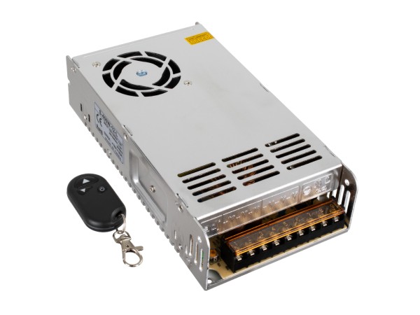 GloboStar® 73093 Ασύρματο Τροφοδοτικό LED 400W DC 12V 33.3A με Χειριστήριο RF IP20 Dimmable Μ21.5 x Π11.5 x Υ5cm