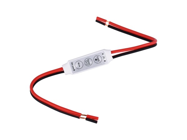 GLOBOSTAR® DIMMERANO 73307 Διακόπτης On/Off & Dimming με 1 x 6A 144W Κανάλι DC 12-24V 6A 144W Max IP20 - Λευκό - Μ30 x Π1.3 x Υ0.6cm - 2 Χρόνια Εγγύηση