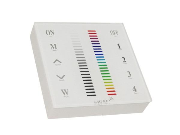 Ασύρματο LED RGB Χειριστήριο Αφής και Τοίχου 2.4G RF Έως και 4 Διαφορετικά Groups DC GloboStar 73417 Ασύρματο LED RGB Χειριστήριο Αφής και Τοίχου 2.4G RF Έως και 4 Διαφορετικά Groups DC GloboStar 73417