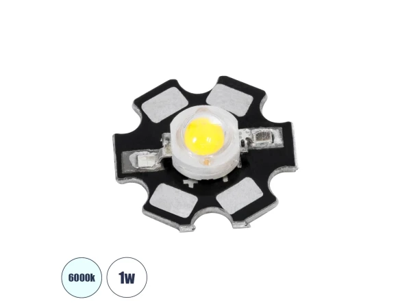 GLOBOSTAR® STARCHIP 73740 High Power Star LED 1W 110-120lm 180° DC 3.2-3.6V 300-350mA IP20 Ψυχρό Λευκό 6000K Dimmable - Sanan Chip - Μ2 x Π2 x Υ0.6cm - 2 Χρόνια Εγγύηση GLOBOSTAR® STARCHIP 73740 High Power Star LED 1W 110-120lm 180° DC 3.2-3.6V 300-350mA IP20 Ψυχρό Λευκό 6000K Dimmable - Sanan Chip - Μ2 x Π2 x Υ0.6cm - 2 Χρόνια Εγγύηση