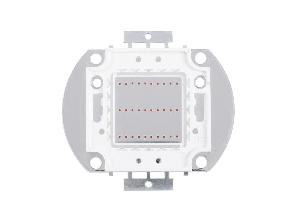 GloboStar® 73767 Υψηλής Ισχύος LED COB BRIDGELUX 30W 1500lm DC 20-24V - Μ5.5 x Π5.2 x Υ0.4cm - Κόκκινο - 2 Χρόνια Εγγύηση