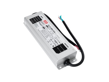 GLOBOSTAR® MEANWELL-ELG300-24A 90790 Τροφοδοτικό/Μετασχηματιστής Class I SELV 300W 12.5A AC 220-240V σε DC 24V Αδιάβροχο IP67 - Ρυθμιζόμενo από DC 22.4V έως DC 25.6V - Ασημί - Μ24.6 x Π7.7 x Υ3.9cm - 3 Χρόνια Εγγύηση