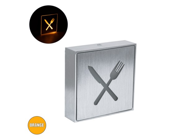 GloboStar® SENSATI 75660 Φωτιστικό Τοίχου Ένδειξης RESTAURANT FORK & KNIFE LED 1W AC 220-240V IP20 - Σώμα Αλουμινίου - Μ11 x Π11 x Υ3cm - Πορτοκαλί GloboStar® SENSATI 75660 Φωτιστικό Τοίχου Ένδειξης RESTAURANT FORK & KNIFE LED 1W AC 220-240V IP20 - Σώμα Αλουμινίου - Μ11 x Π11 x Υ3cm - Πορτοκαλί
