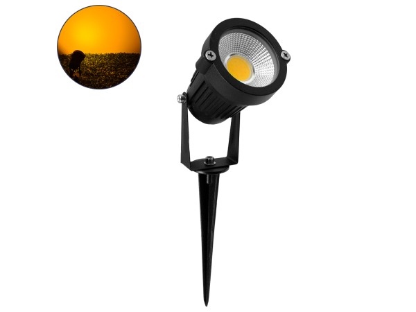 GLOBOSTAR® TREECOBO 75584 Φωτιστικό Σποτ για Φυτά - Δέντρα με Βάση Κήπου / Καρφωτό LED 10W 1000lm 35° DC 12-24V Αδιάβροχο IP67 Ultra Θερμό Λευκό 2200K Dimmable - Bridgelux COB Chip - Μαύρο - Μ6 x Π6 x Υ12.5cm - 2 Χρόνια Εγγύηση