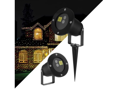 GloboStar® 75598 Προβολάκι Κήπου Καρφωτό - Δαπέδου Laser 30W 60° AC 230V Αδιάβροχο IP67 με Ασύρματο Χειριστήριο RF 2.4Ghz Πράσινο - Κόκκινο