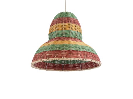GLOBOSTAR® CABALLEROS 02057 Boho Κρεμαστό Φωτιστικό Οροφής με Ντουί 1 x E27 AC 220-240V IP20 - Πολύχρωμο - Μ40 x Π40 x Υ30cm