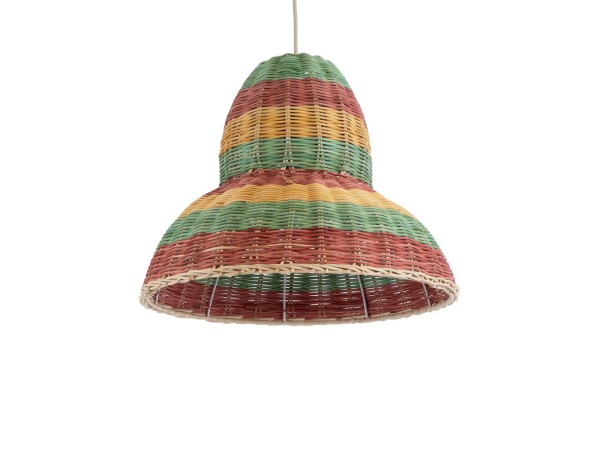 GLOBOSTAR® CABALLEROS 02057 Boho Κρεμαστό Φωτιστικό Οροφής με Ντουί 1 x E27 AC 220-240V IP20 - Πολύχρωμο - Μ40 x Π40 x Υ30cm