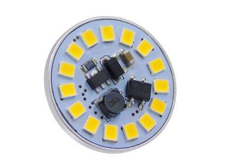 GLOBOSTAR® G4BACK 76108 Λάμπα G4 LED 3W 315lm 120° DC 12-24V IP20 Φυσικό Λευκό 4500K Dimmable - Sanan SMD Chip - Back Pin - Μ2.9 x Π2.9 x Υ0.8cm - 2 Χρόνια Εγγύηση