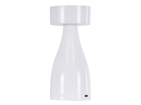 GloboStar® DOLLY 76466 Επιτραπέζιο Φωτιστικό Πορτατίφ LED 1.5W 105lm 120° DC 5V IP44 CCT Θερμό Λευκό 2700K - Φυσικό Λευκό 4500K - Ψυχρό Λευκό 6000K Dimmable Λευκό Πλαστικό - Μ9 x Π9 x Υ21cm - 2 Xρόνια Εγγύηση