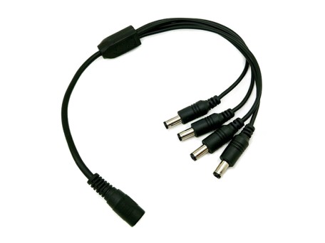 Feme Connector σε 4x Male Connector 5.5*2.1 GloboStar 77552