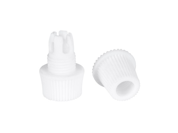 GloboStar® DIY 77563 Επιτοίχιος Στυπιοθλίπτης - Στήριγμα Καλωδίου Φωτιστικού - Φ1.6 x Υ2.3cm - Λευκό - Πλαστικό - 5 Χρόνια Εγγύηση