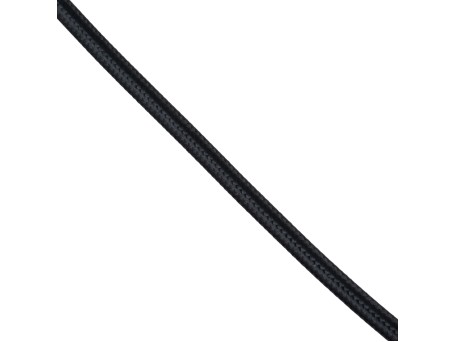 GLOBOSTAR® DECOCABLE 77601 Υφασμάτινο Καλώδιο 2 x 0.75mm² IP20 - Μαύρο - Μ100 x Π0.6 x Υ0.6cm