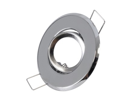 GLOBOSTAR® DELTA 77803 Χωνευτή Κινούμενη Βάση για Σποτ MR11 για Ντουί GU10/GU5.3 IP20 - Νίκελ Βούρτσας - Μ7 x Π7 x Υ2.1cm / Q5.5cm