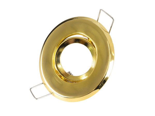 GLOBOSTAR® DELTA 77804 Χωνευτή Κινούμενη Βάση για Σποτ MR11 με Ντουί GU10/GU5.3 IP20 - Χρυσό Πλατίνα - Μ7 x Π7 x Υ2.1cm / Q5.5cm